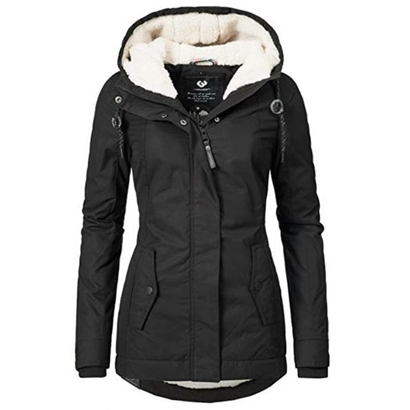KATIE - Wind and waterproof long quilted coat for women