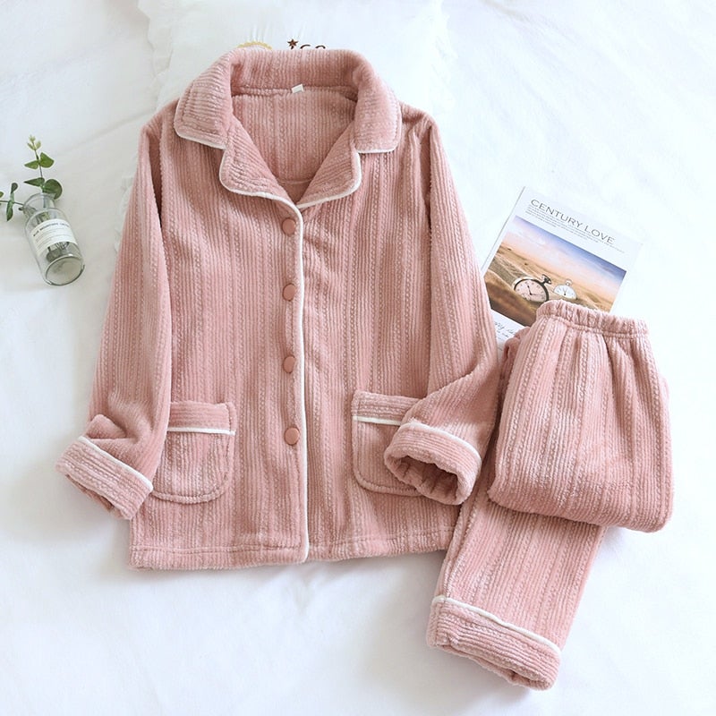 Arianne - Comfortable and Soft Flannel Pajama Set for Women