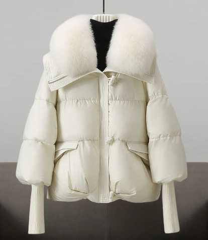 Jalen - Elegant Quilted Jacket with Fur Trim for Women