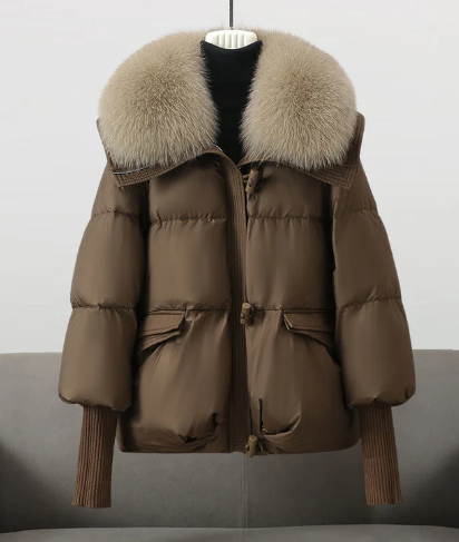 Jalen - Elegant Quilted Jacket with Fur Trim for Women