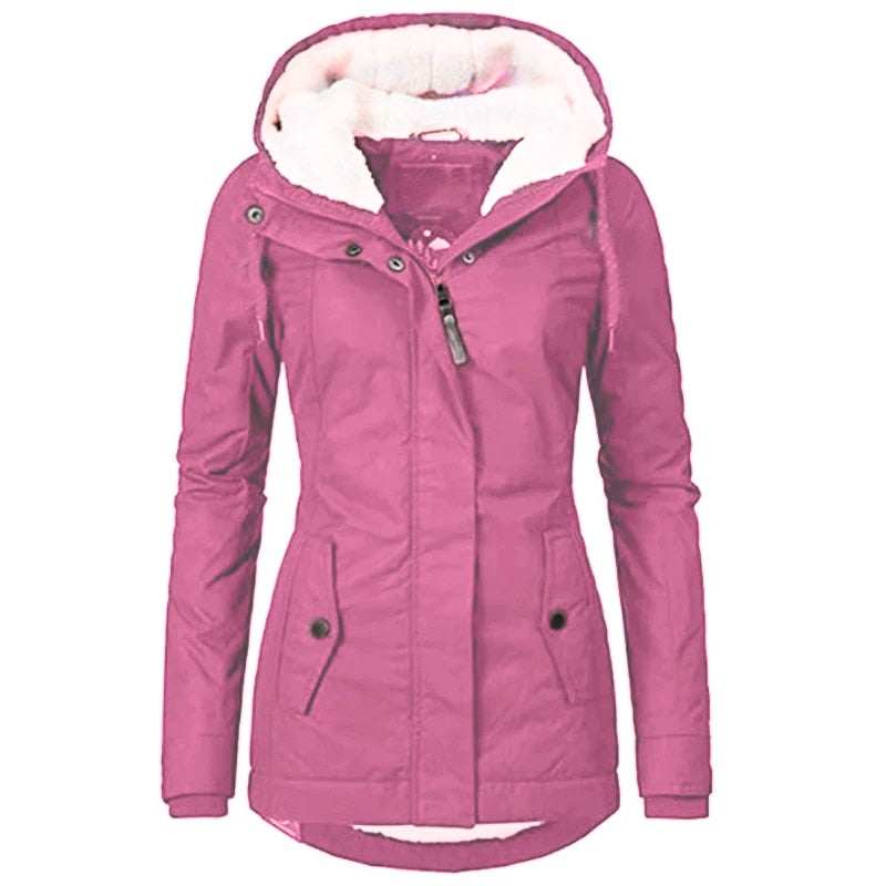 KATIE - Wind and waterproof long quilted coat for women