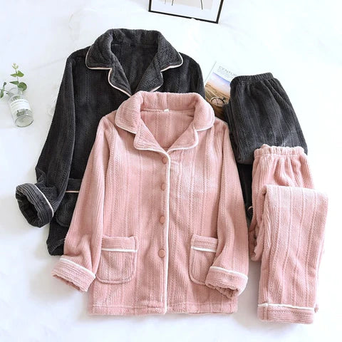Arianne - Comfortable and Soft Flannel Pajama Set for Women