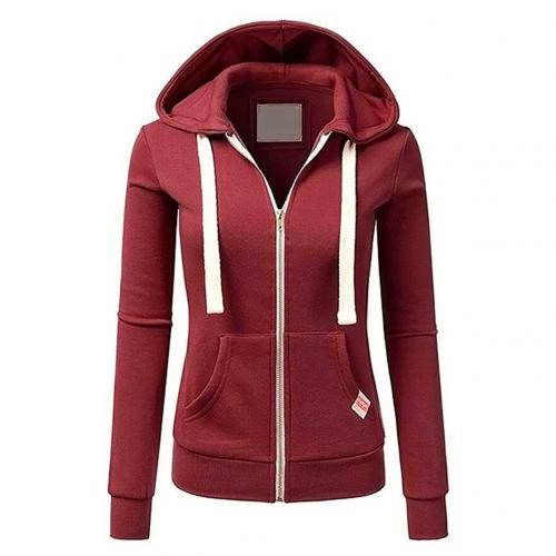 AMIRA - Wool zip-up hoodie jacket for women