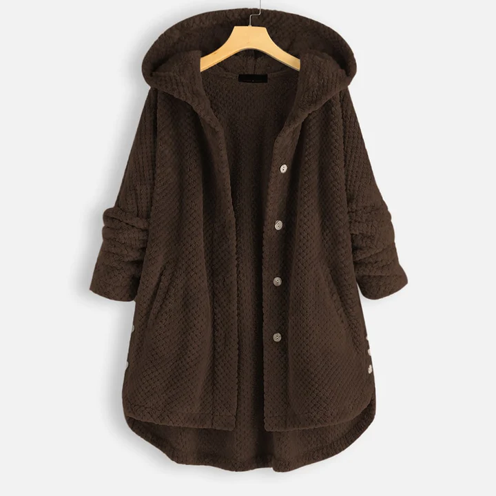 QUINCIE - Casual fleece hooded winter coat for women