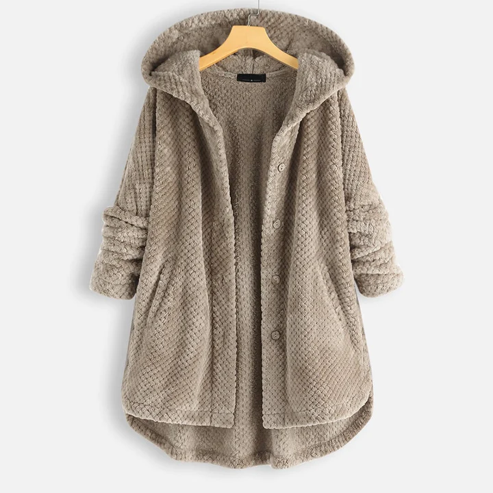 QUINCIE - Casual fleece hooded winter coat for women