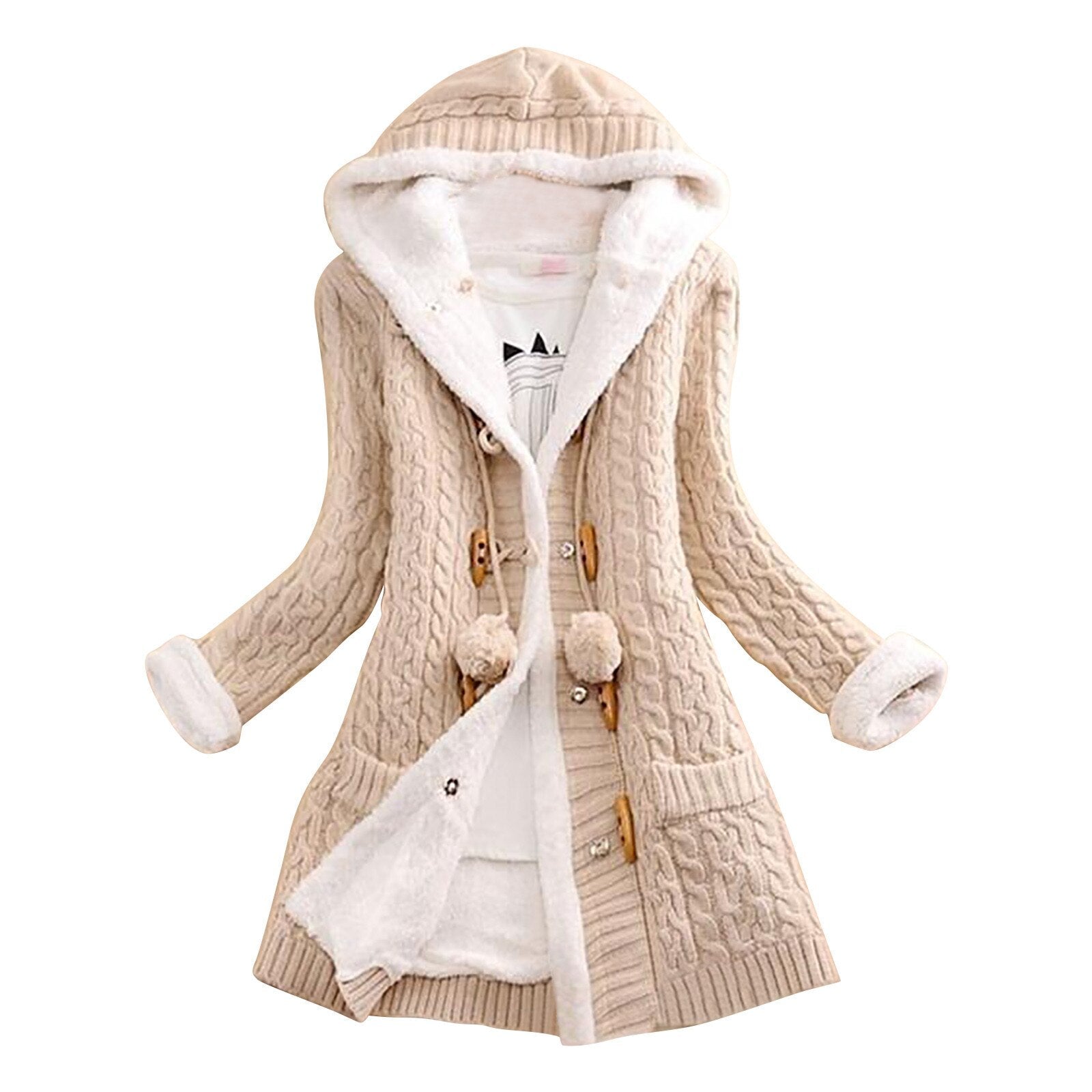 WILMA - Comfortable winter cardigan coat for women