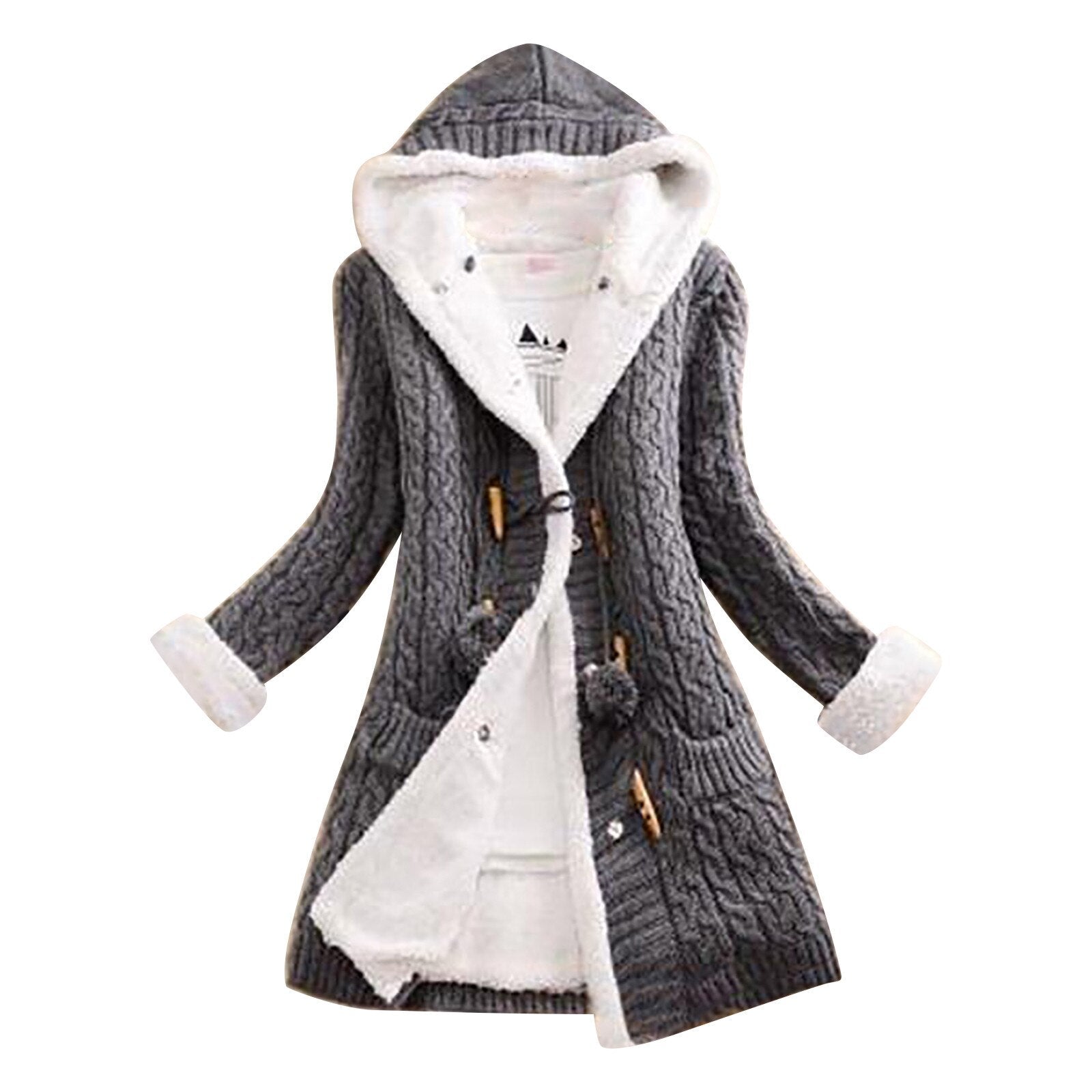 WILMA - Comfortable winter cardigan coat for women